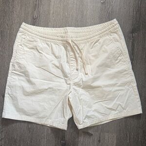 Vans men’s Cream Elastic Waist Shorts